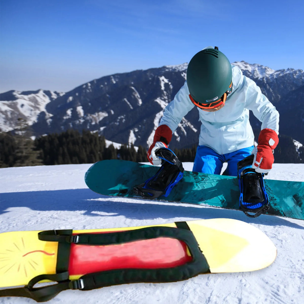 Black Outdoor Snowboard Strap Adjustable Ski Belt Durable Snowboard Carrying Tool Lightweight Accessory