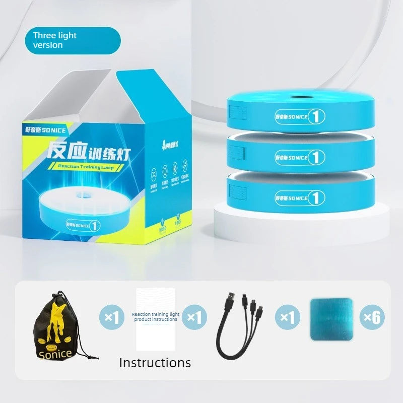 Multifunctional Football Reaction Training Light Multicolor Agile Training Lamp Small Reaction Lights Portable Sports Equipment