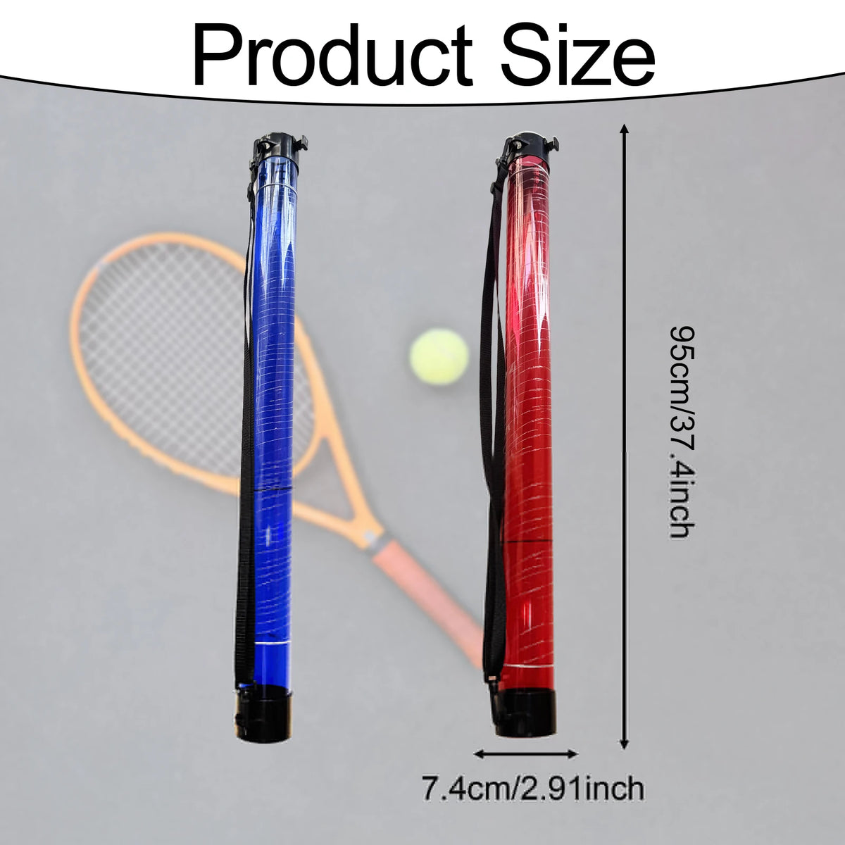 Pickleball Pickup Tube Large Capacity Retriever Tube Basket Lightweight for Men Women Beginners Tennis Ball Picker Upper