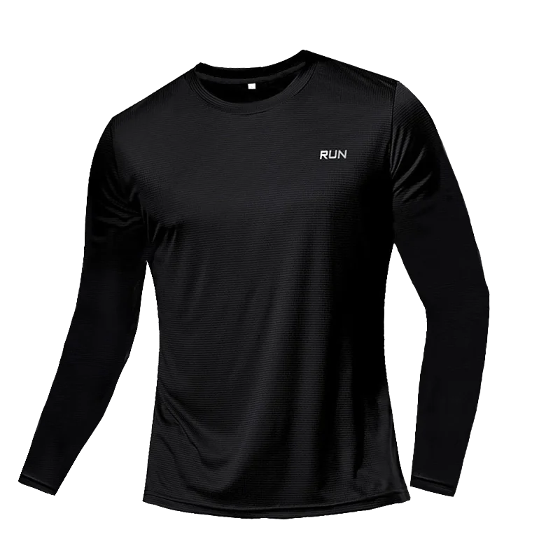 Men's Long Sleeve Quick Dry Sports T-Shirt UPF 50+ UV Protection Breathable Running Fishing Outdoor Workout Tee