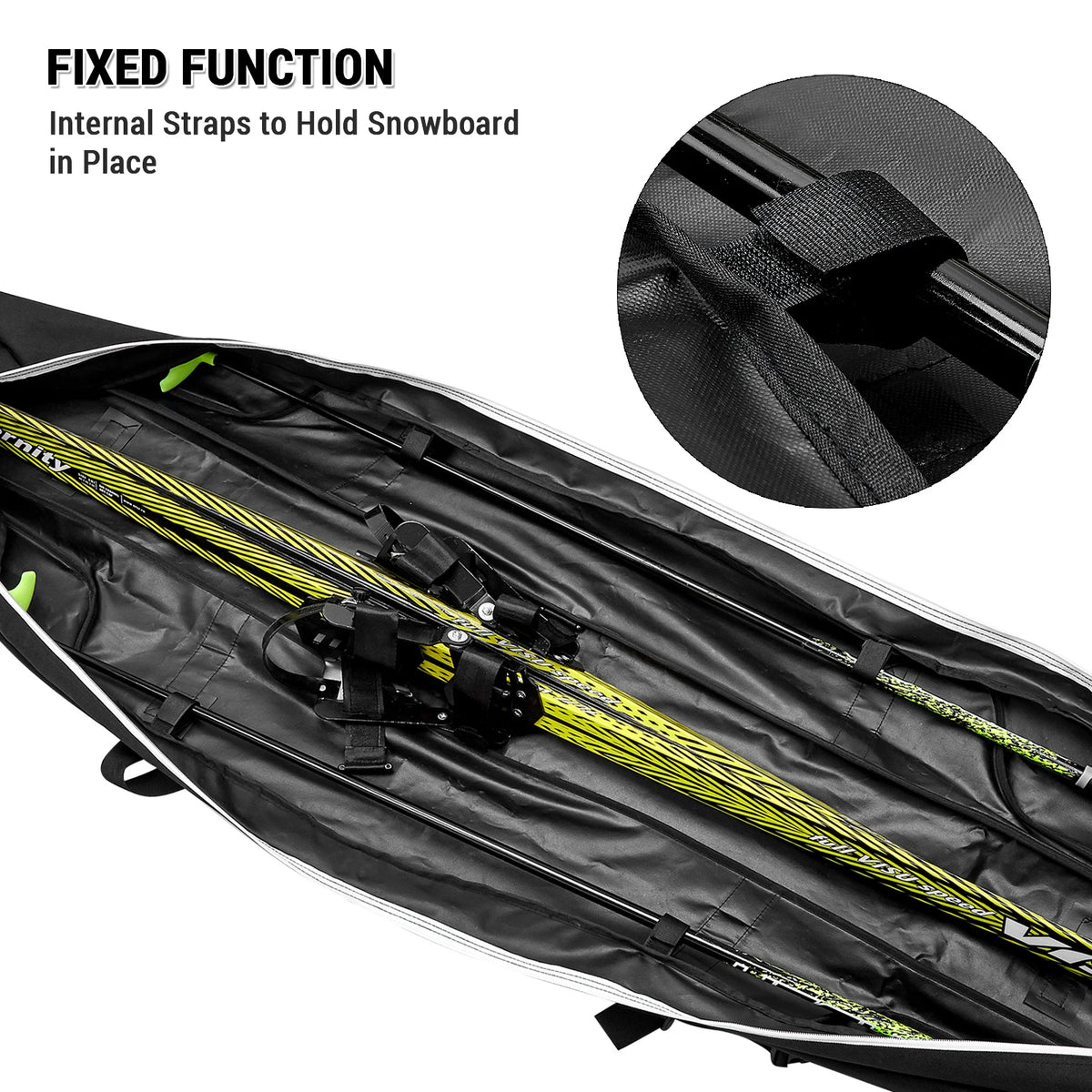 Travel Snowboard Bag Waterproof Ski Bag Ski Equipment Storage Bag 172cm / 192cm