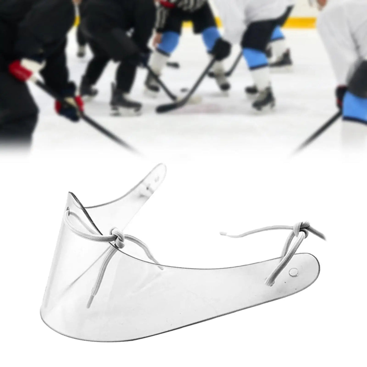 1x Ice Hockey  Goalie Universal Neck  Protector Goalie Junior Clear Hockey Goalie Throat Guard