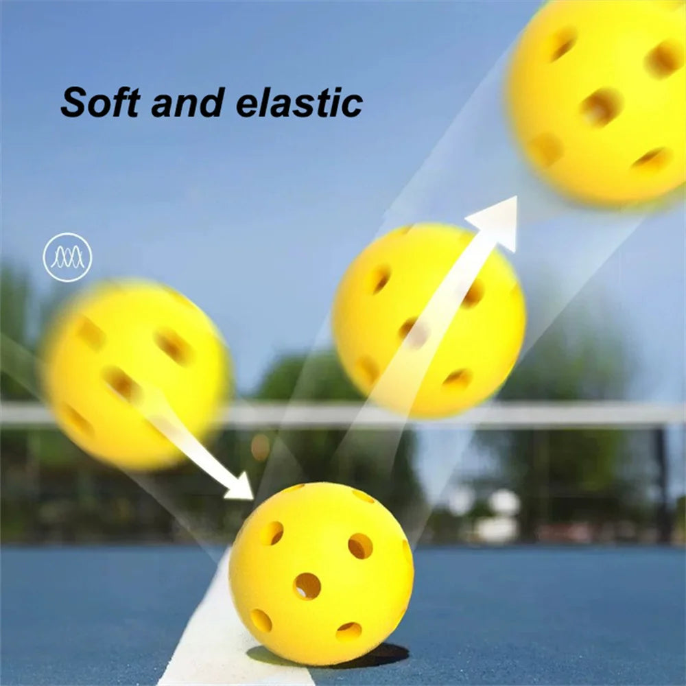 6/12 PCS Indoor Pickleball Balls 40 Holes Colorful and Durable Pickleballs 74mm Training Ball Practice Competition Pickleball