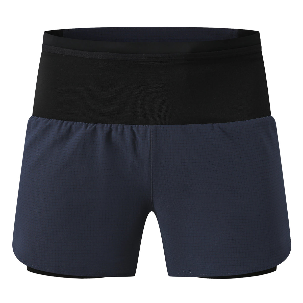 Mens 2 in 1 Marathon Running Shorts Around Pockets Outdoor Sports Training Exercise Fitness Hiking Shorts Breathable Quick Dry