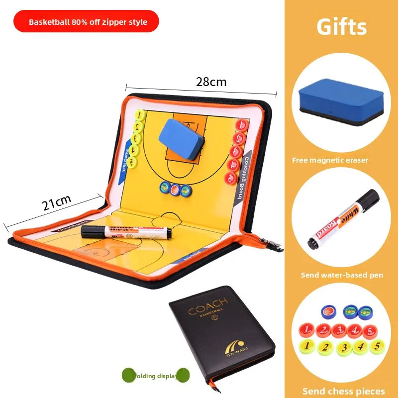 Professional Basketball Tactical Board Foldable Football Tactics Board Lightweight Tactical Plate Portable Sports Accessories