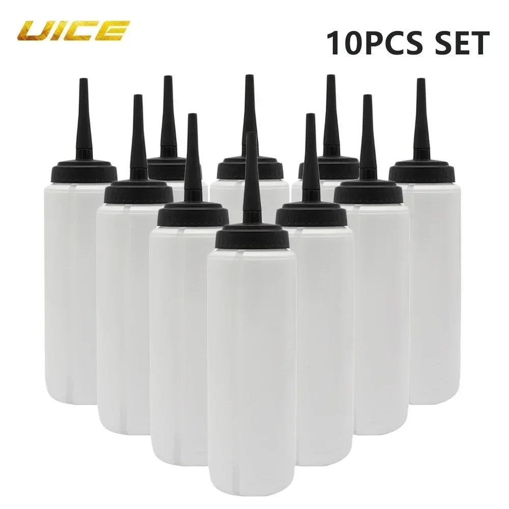 Ice Hockey Bottle Bucket 10pcs Hockey Water Bottle 1000ml Team Sports Bottle BPA Free For Ice Hockey Lacrosse Football Equipment