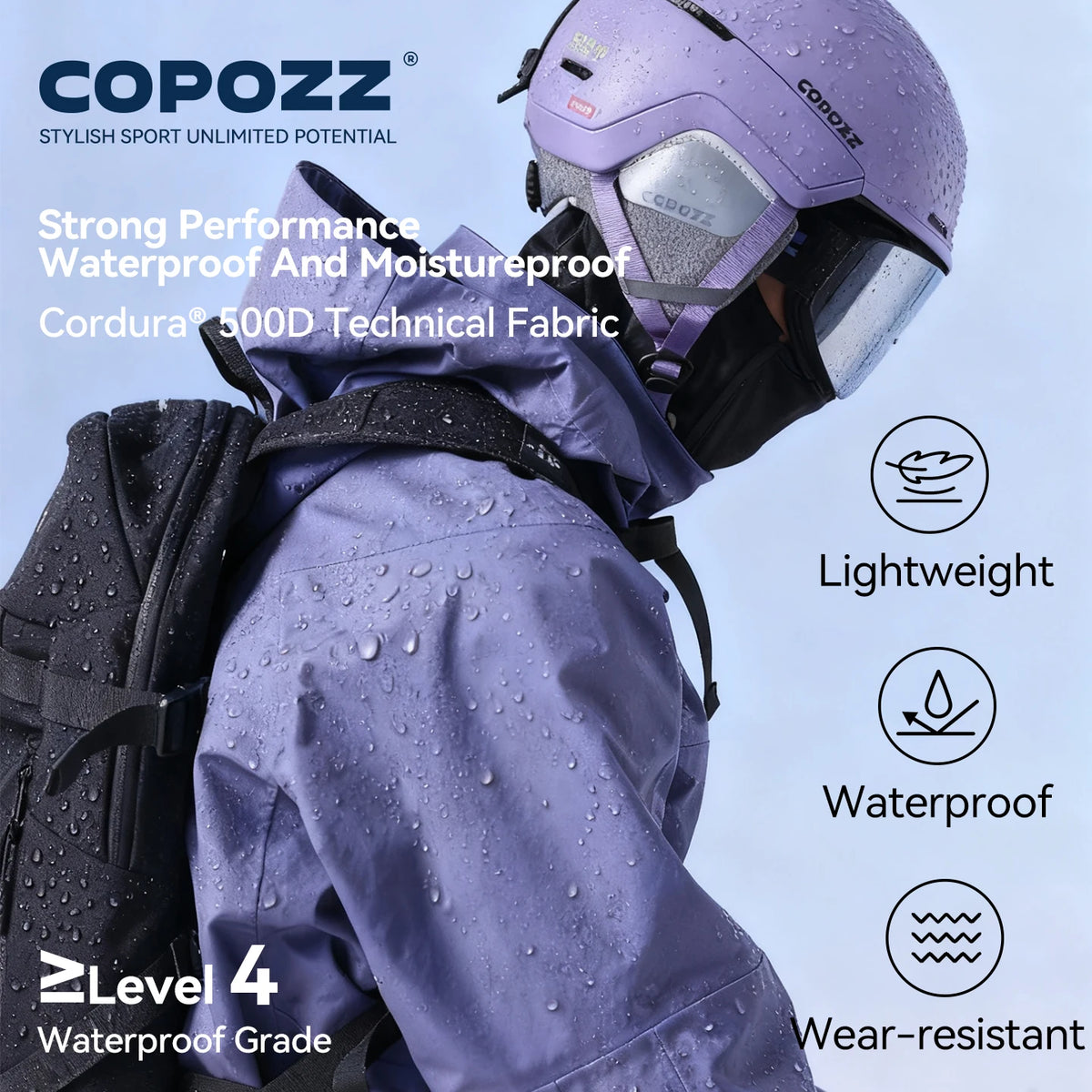 COPOZZ New Multi-Functional Ski Backpack Large Capacity Sports Board Bag Dry Wet Separation Snowboarding Camping Hiking Snow Bag
