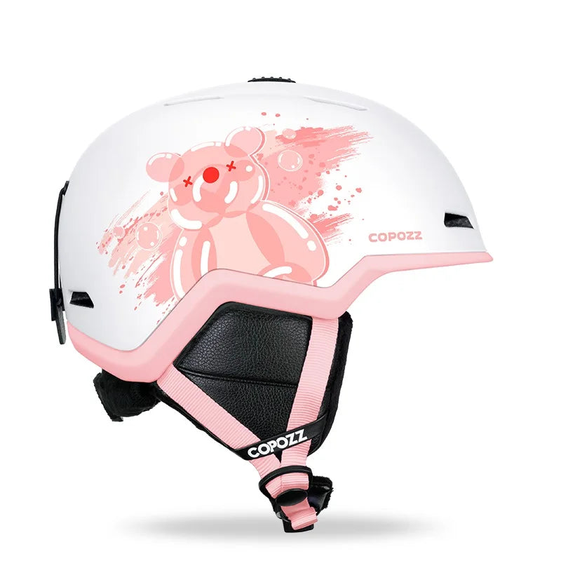 COPOZZ Ski Helmet Half-covered Anti-impact Skiing Helmet For Adult Men Women Ski Skateboard Snowboard Safety Helmet Female Male