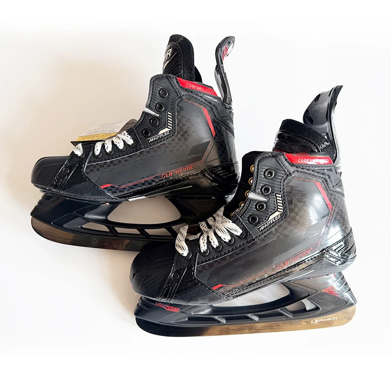 FIT2 FIT3 Heat Moldable Ice Hockey Skates Carbon Fiber Curv Composite Custom Fit Lightweight Pro Steel Blade Men Women