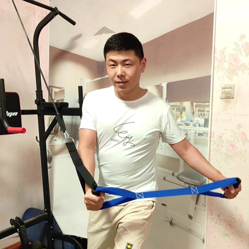 Portable Chest Expander Muscle Training Pull Device Abdominal Exercises Durable Resistance Bands Professional Fitness Equipment