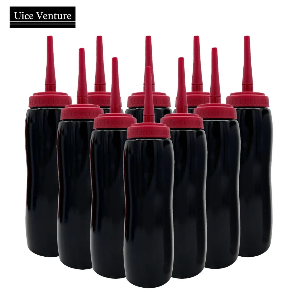 Ice Hockey Bottle Bucket 10pcs Hockey Water Bottle 1000ml Team Sports Bottle BPA Free For Ice Hockey Lacrosse Football Equipment