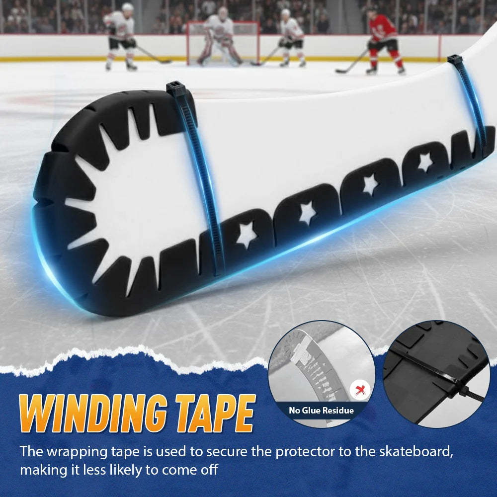 Ice Hockey Stick Blade Protector 2pcs Mixed Color Set Hockey Accessories PP Material Ice Hockey Sticks Training