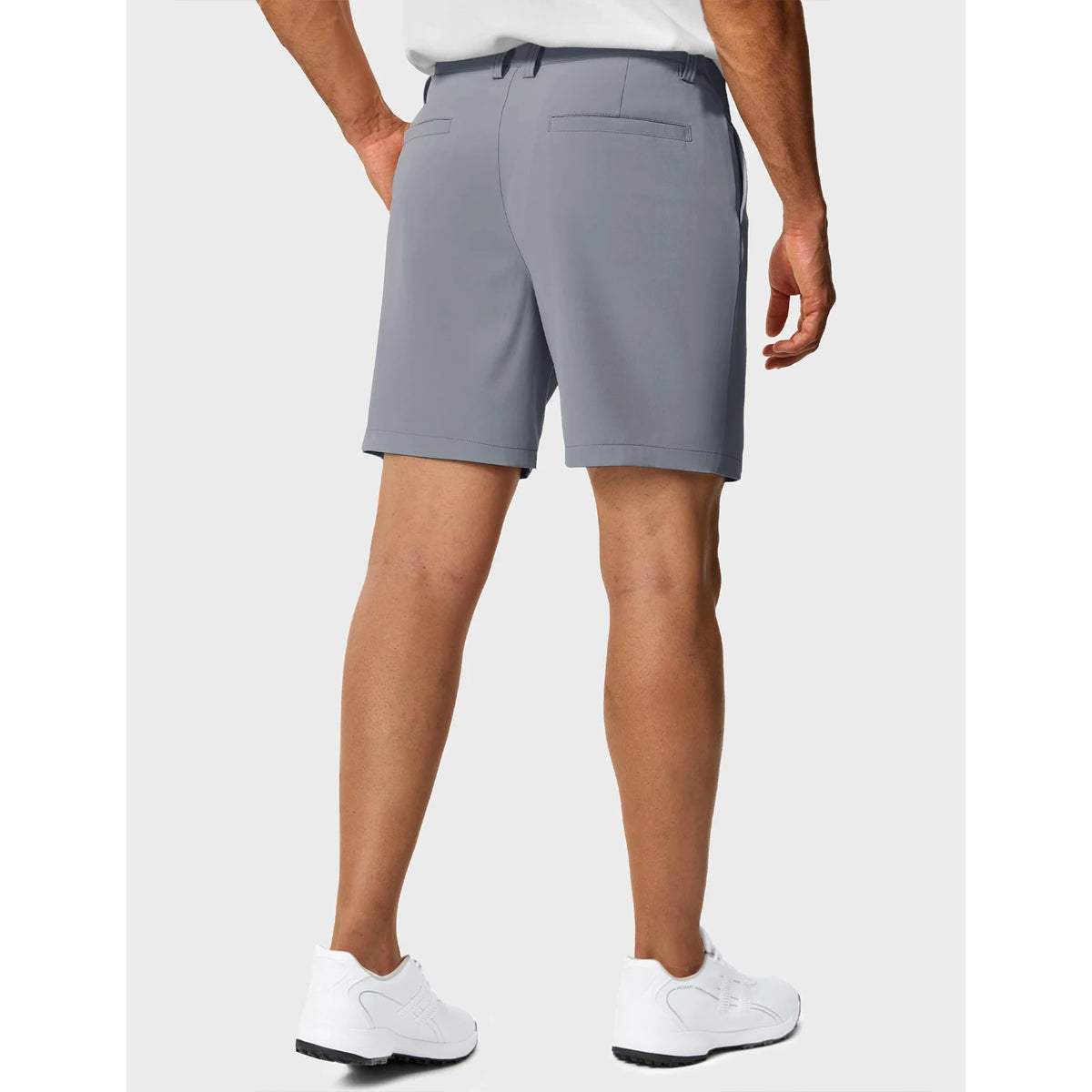 MAGCOMSEN Men’s 7” Golf Shorts Lightweight Stretch Quick Dry Wrinkle Resistant Hidden Zipper Ball Pocket Travel Shorts Versatile