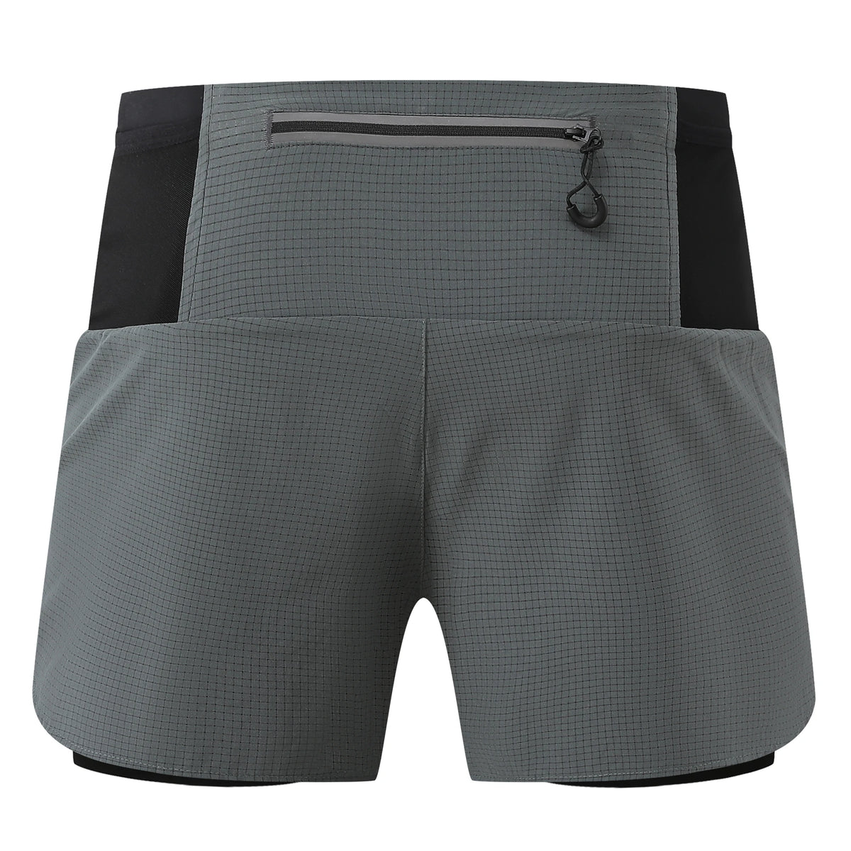 Mens 2 in 1 Marathon Running Shorts Around Pockets Outdoor Sports Training Exercise Fitness Hiking Shorts Breathable Quick Dry