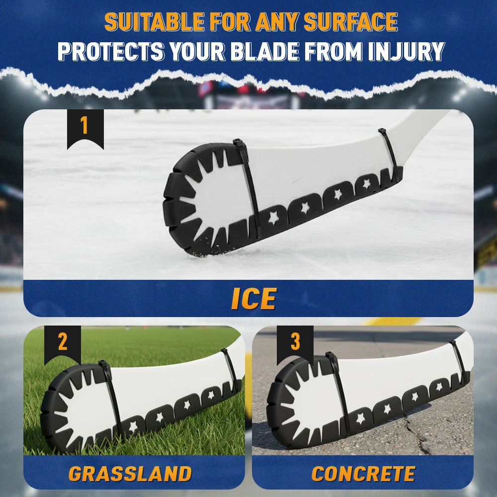 Ice Hockey Stick Blade Protector 2pcs Mixed Color Set Hockey Accessories PP Material Ice Hockey Sticks Training