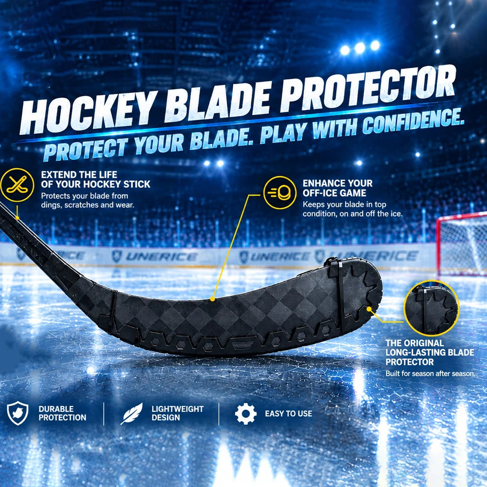 UICE Pro Ice Hockey Stick Blade Protector ECO Friendly Hockey Accessories 7mm Thickness High Toughness Hockey Training Equipment
