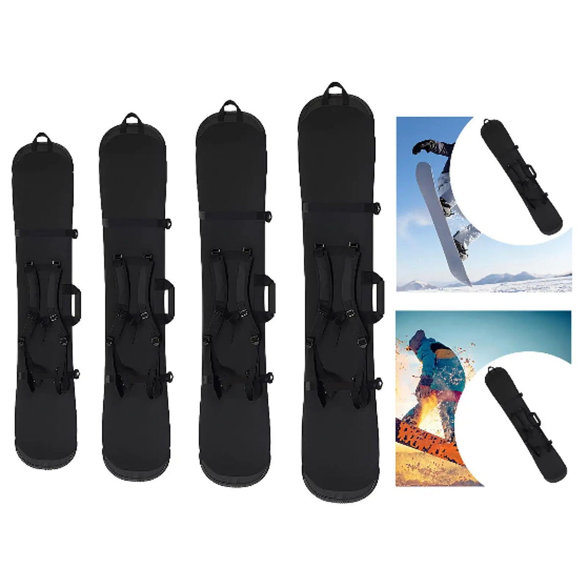 Snowboard Bag Snowboard Sleeve Pouch Snowboard Accessories with Handle Storage Bag Ski Bag for Skateboarding Outdoor Skiing