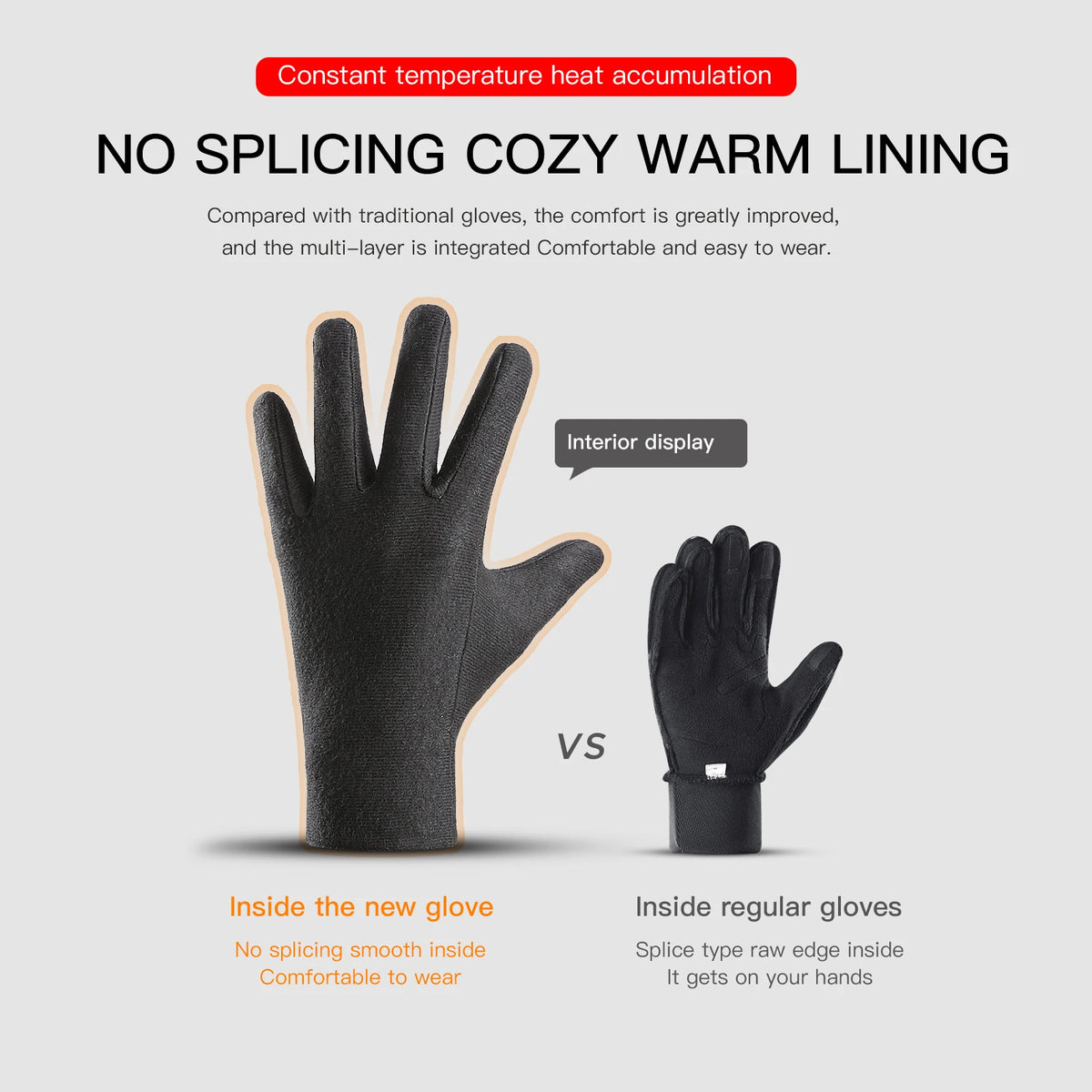 Autumn Winter Outdoor Sports Cycling Durable Velvet Warm Touch Screen Waterproof Windproof Anti-slip Cold Waterproof Ski Gloves