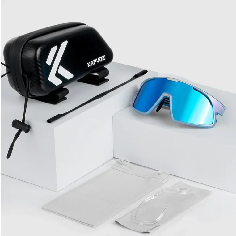Kapvoe UV400 Outdoor Polarized Sports Glasses on Sale Cycling Sunglasses for Men Women Fishing Hiking Glasses Bike MTB Bicycle Outdoor Eyewear Running