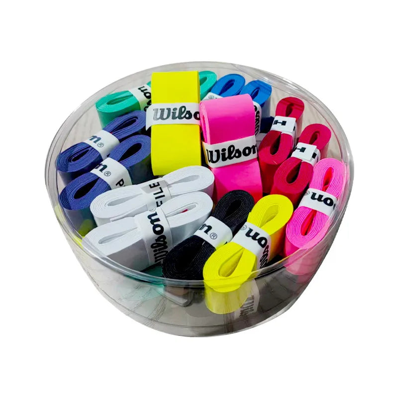 30PCS/LOT Wilson racket grip, sticky badminton tennis racket hand rubber sleeve, Tennis grip non slip,Badminton grip