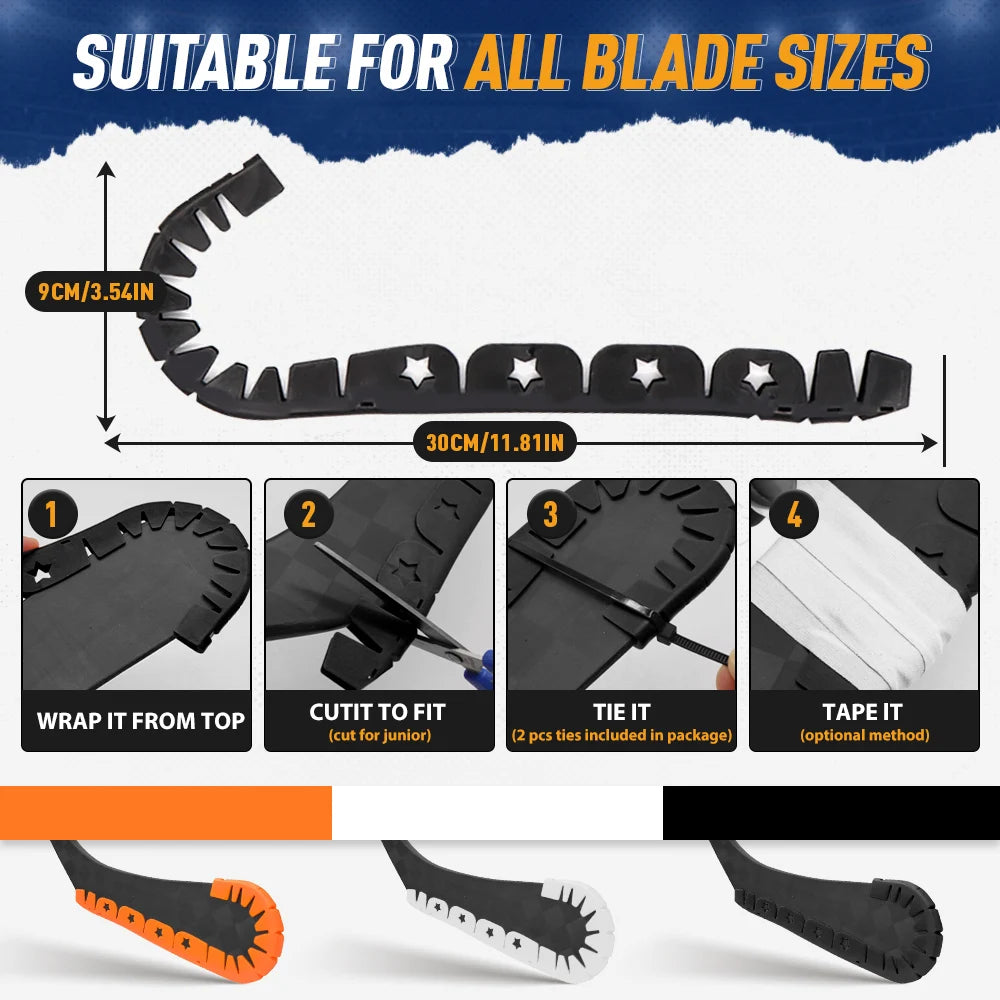 Ice Hockey Stick Blade Protector 2pcs Mixed Color Set Hockey Accessories PP Material Ice Hockey Sticks Training