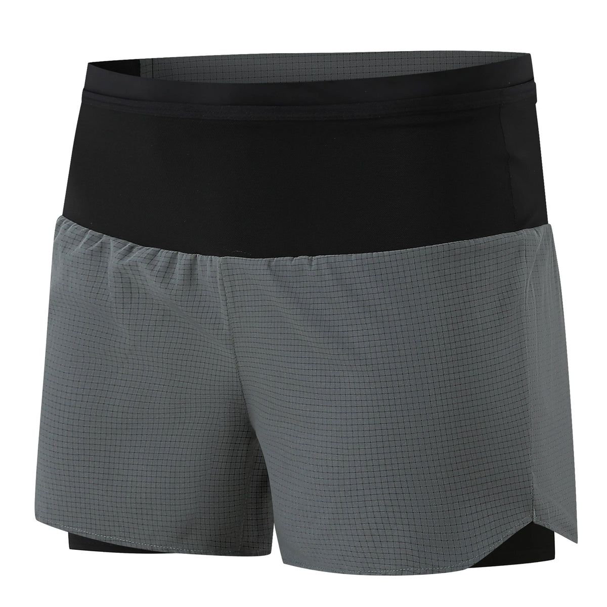 Mens 2 in 1 Marathon Running Shorts Around Pockets Outdoor Sports Training Exercise Fitness Hiking Shorts Breathable Quick Dry