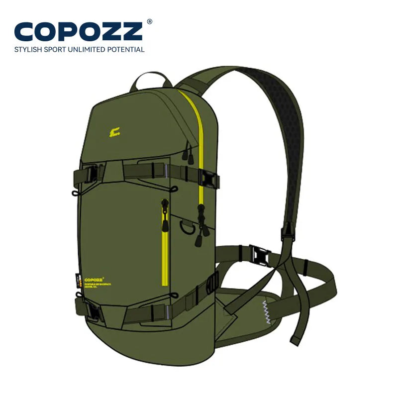 COPOZZ New Multi-Functional Ski Backpack Large Capacity Sports Board Bag Dry Wet Separation Snowboarding Camping Hiking Snow Bag