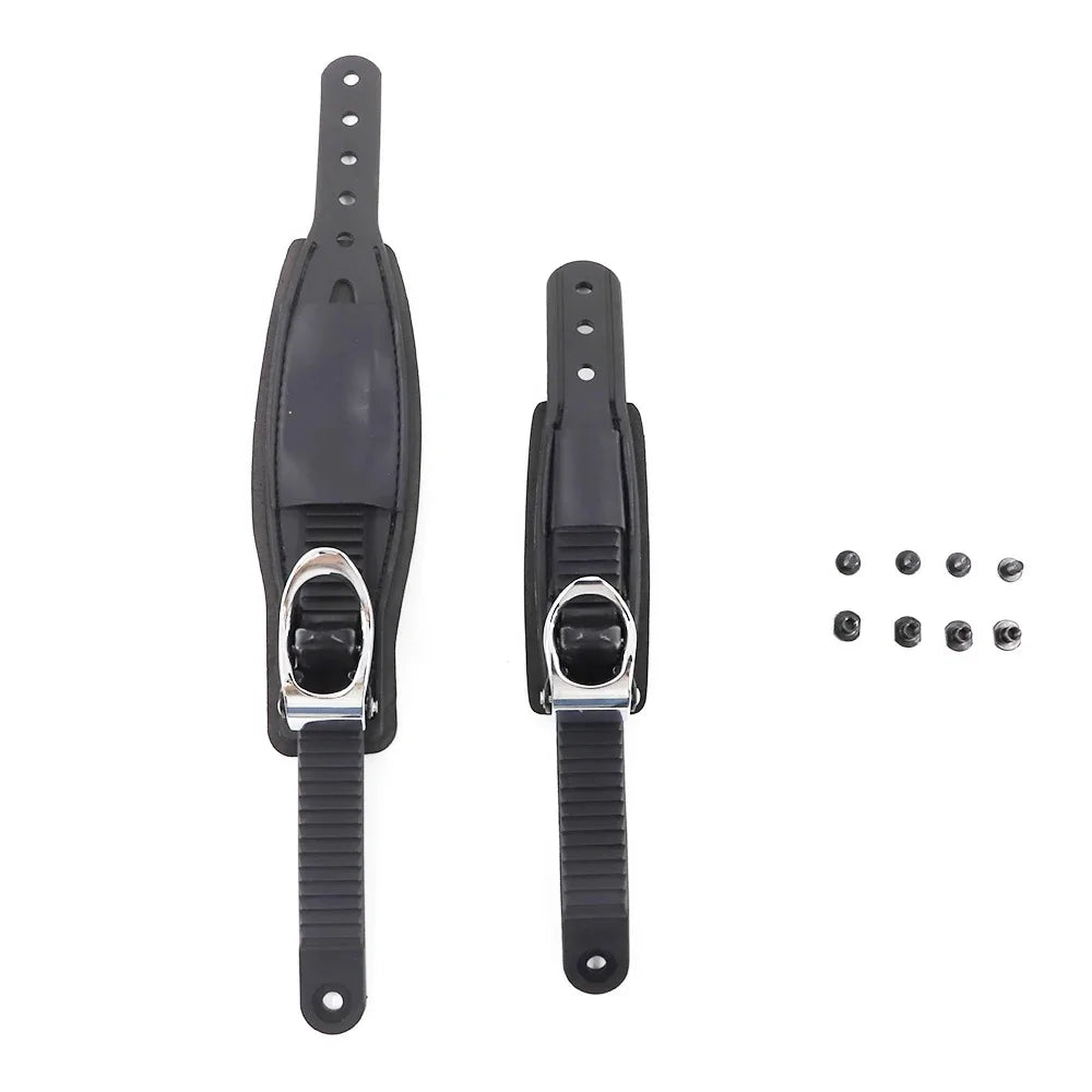Adjustable Ski Strap Binding Attachment Ratchet Tongue Ladder Secure Shoelaces for Multiple Occasions
