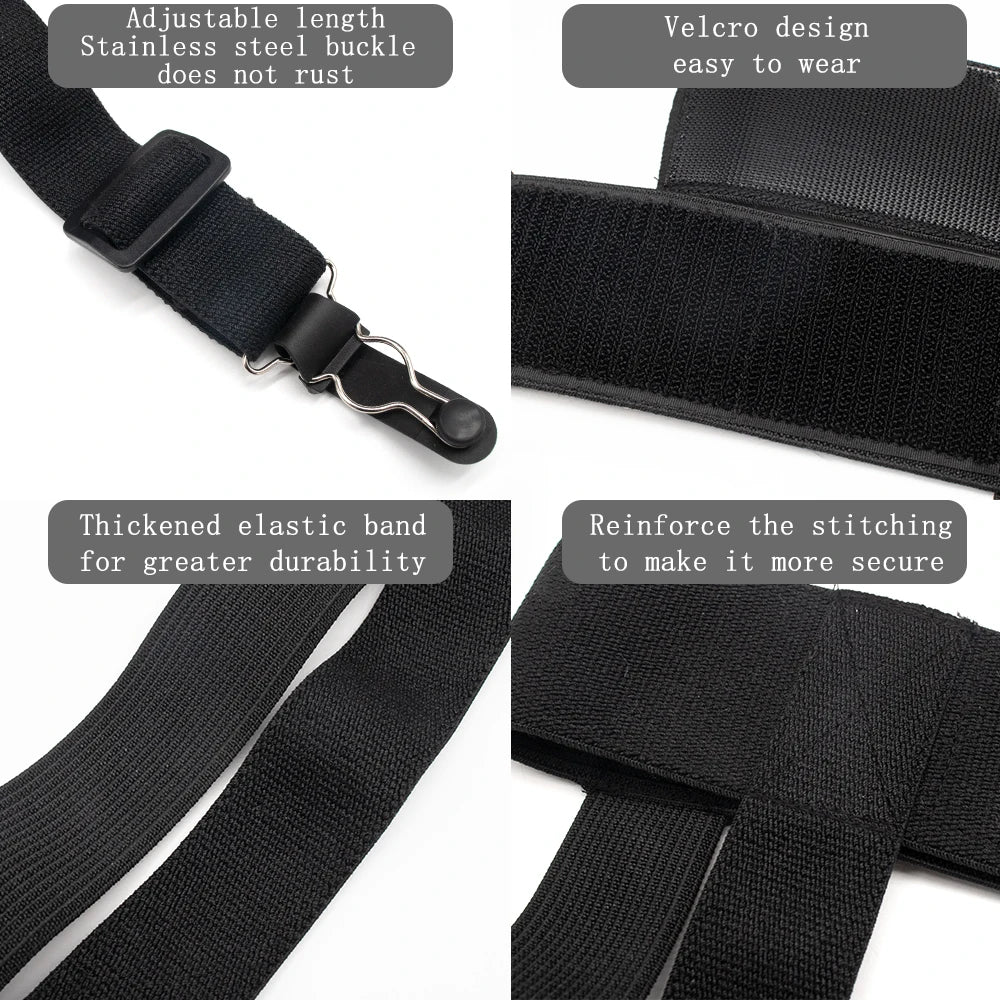 Adjustable Hockey Garter Belt JR/SR Highly Elastic Sports Non-Slip Hockey Sock Supporter Ice Hockey Baseball Soccer Accessories