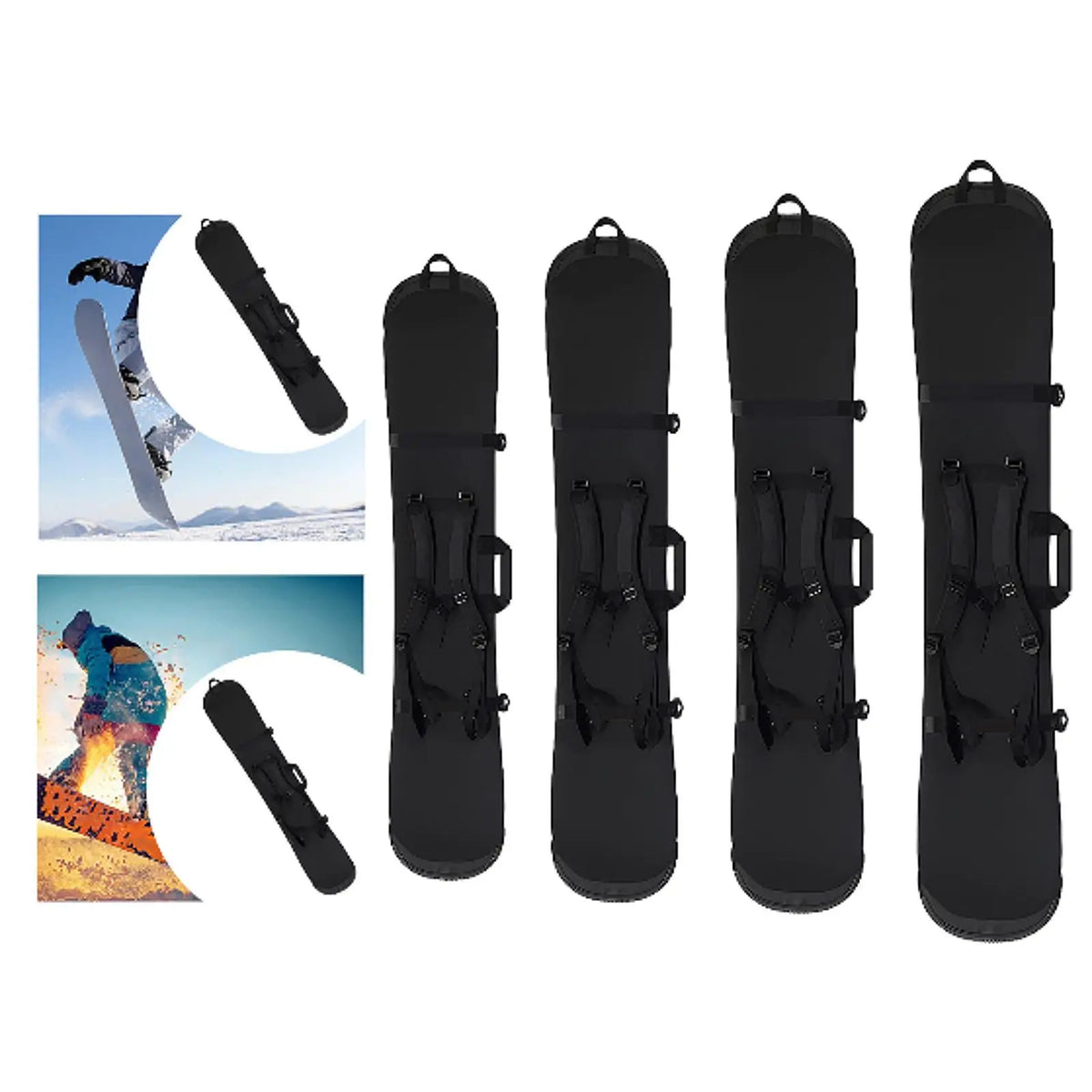 Snowboard Bag Snowboard Sleeve Pouch Snowboard Accessories with Handle Storage Bag Ski Bag for Skateboarding Outdoor Skiing