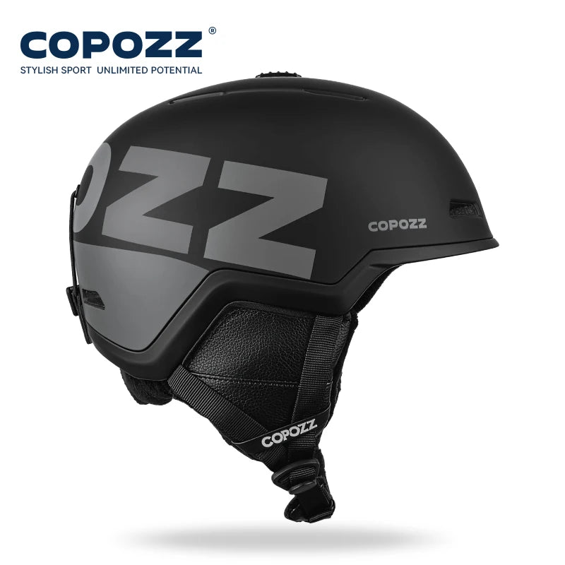 COPOZZ Ski Helmet Half-covered Anti-impact Skiing Helmet For Adult Men Women Ski Skateboard Snowboard Safety Helmet Female Male