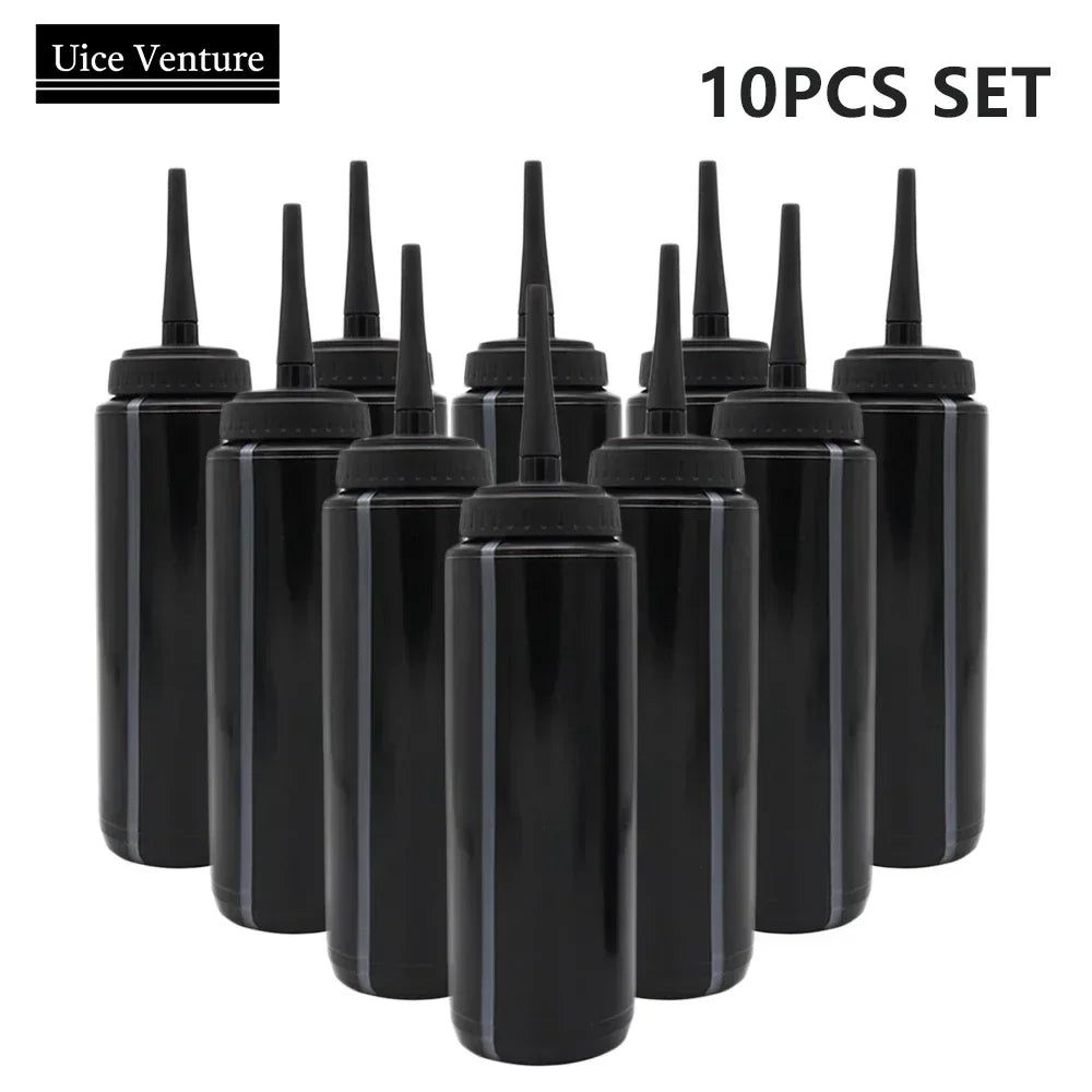 Ice Hockey Bottle Bucket 10pcs Hockey Water Bottle 1000ml Team Sports Bottle BPA Free For Ice Hockey Lacrosse Football Equipment