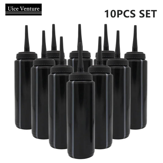 Ice Hockey Bottle Bucket 10pcs Hockey Water Bottle 1000ml Team Sports Bottle BPA Free For Ice Hockey Lacrosse Football Equipment