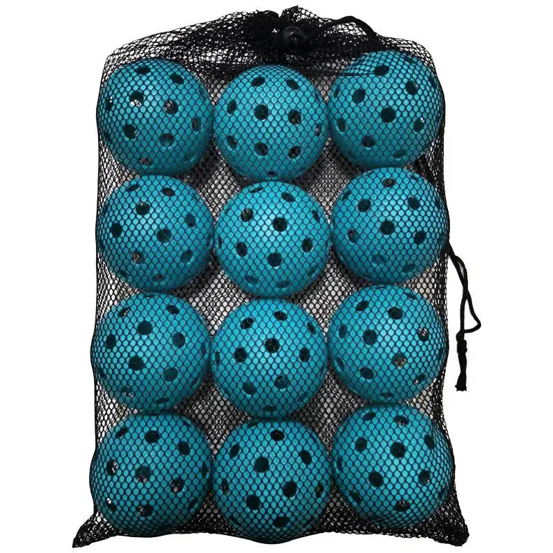 6/12 PCS Indoor Pickleball Balls 40 Holes Colorful and Durable Pickleballs 74mm Training Ball Practice Competition Pickleball
