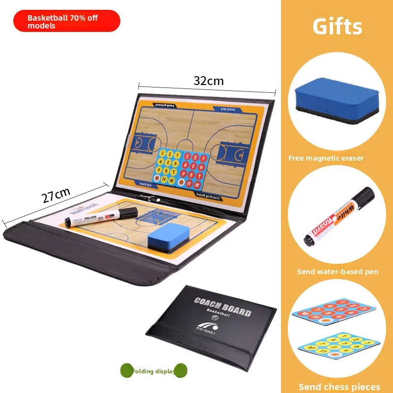 Professional Basketball Tactical Board Foldable Football Tactics Board Lightweight Tactical Plate Portable Sports Accessories