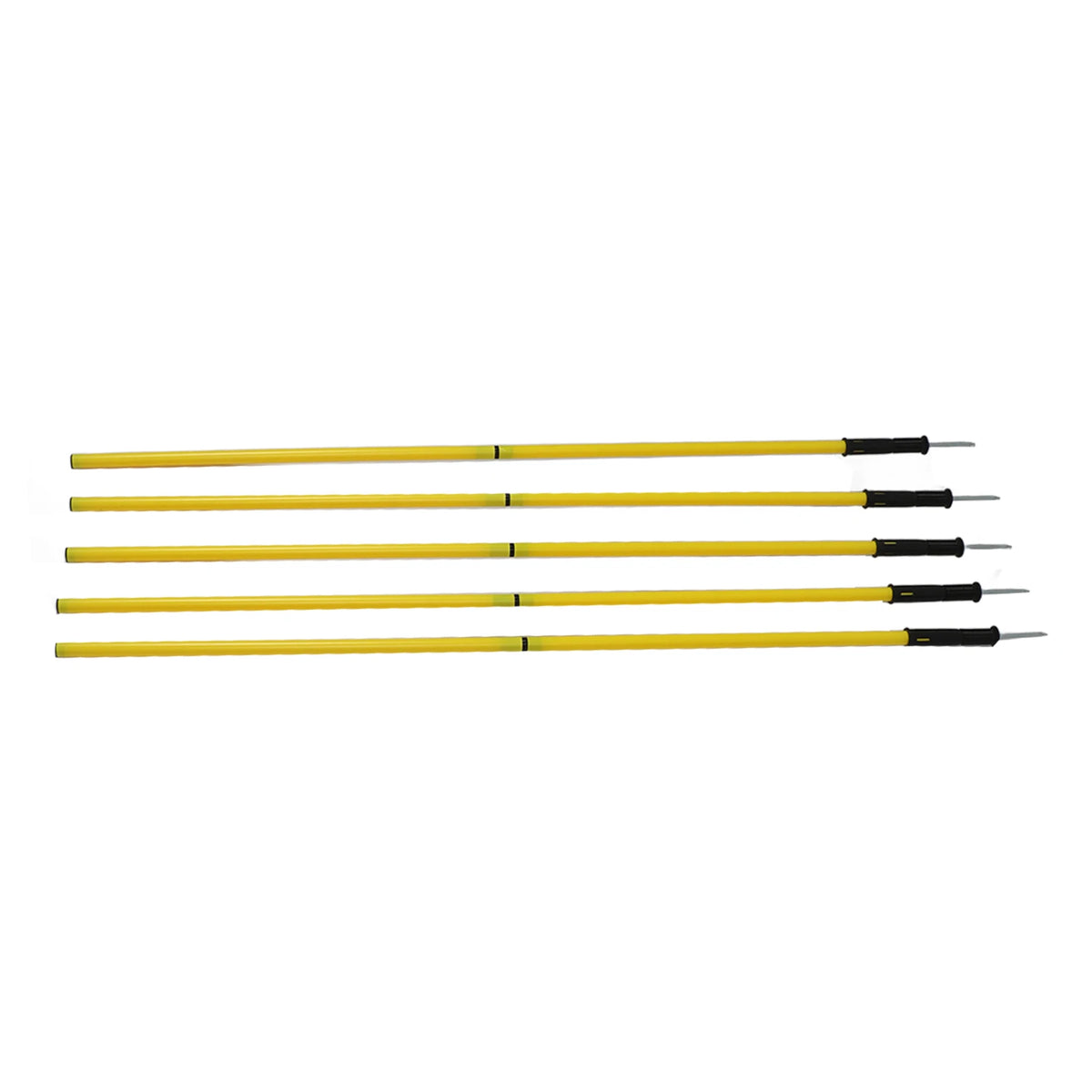 5pcs Soccer Agility Poles 1.5m Adjustable Agility Training Poles Multifunctional Football Training Pole With Base Buckle