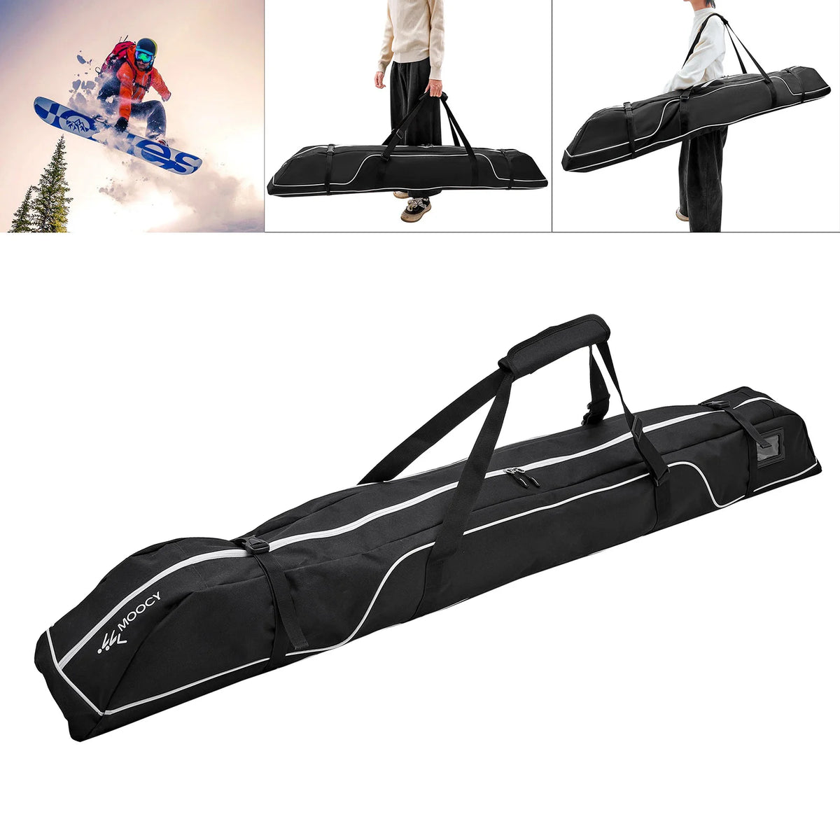 Travel Snowboard Bag Waterproof Ski Bag Ski Equipment Storage Bag 172cm / 192cm
